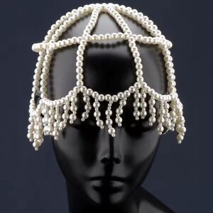 Vintage Pearl Elegant Beaded Headpiece